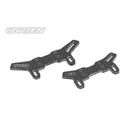 CARTEN uhlíkové parohy/držáky olejových tlumičů přední&zadní, 1+1 ks.