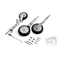 Fő- és orrfutómű-készlet (lábak + kerekek) behúzási mechanizmus nélkül.