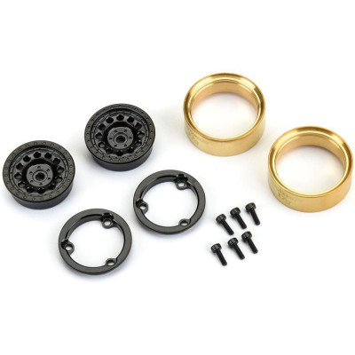 Pro-Line disk 1.0" 1:24 Rock Shooter Crawler, mosazný kroužek, H7 (2)