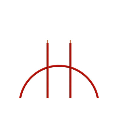 Kabel silikon 4.0mm2 1m (červený)