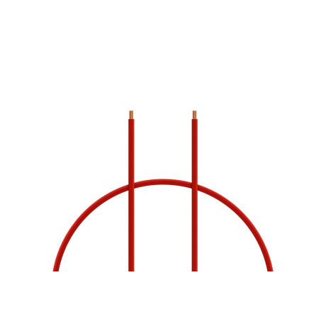 Kabel silikon 4.0mm2 1m (červený)