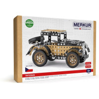 Klasszikus cseh készlet Merkur - Veterán. A csomagban részletes útmutatót, Merkur szerszámkészletet és egyedi Merkur alkatrészeket talál. A Merkur alkatrészek univerzálisak, így nem korlátozzák Önt semmilyen módosításban és ötletben. Így a készletet az utasítások vagy saját ötletei szerint építheti meg. 