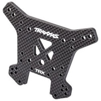 Tuning alkatrész Traxxas Sledge 1:8 4WD TQi RC autó modellekhez: hátsó lengéscsillapító torony karbon 5mm vastag. A Traxxas szénszálas kiegészítők a szuper high-tech technológiának köszönhetően csökkentik az autó súlyát. 