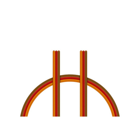 Kabel třížilový plochý tenký JR 0.14mm2 (PVC)