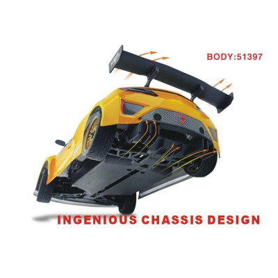 HSP GT PRO 1/10 RTR On-road, Žlutý