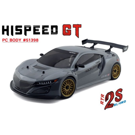 HSP GT PRO 1/10 RTR On-road, Šedý