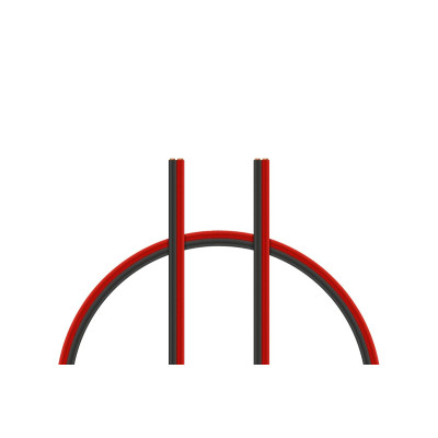 Kabel dvoulinka 2x0,35 mm2, modro/červená (PVC)