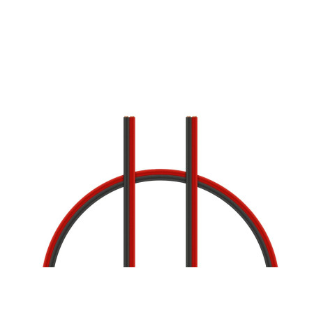 Kabel dvoulinka 2x0,35 mm2, modro/červená (PVC)