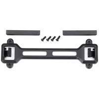 Cserealkatrész a Traxxas Ford Raptor R 4WD karosszériához - hátsó karosszéria retesz, hátsó konzol (2), 3x8mm BCS csavar (4). Klipsz nélküli karosszéria rögzítési rendszerhez.