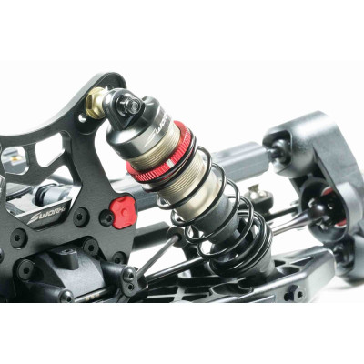 SWORKz S350 BBS hliníková nastavitelná matka pro olejové tlumiče, červená, 2 ks.