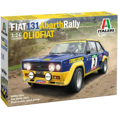 Model Kit auto 3667 - FIAT 131 Abarth Rally OLIO FIAT (1:24)