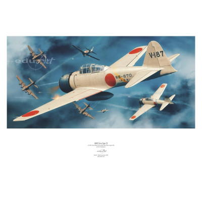 EDUARD A6M3 Zero Model 32 Plagát A2