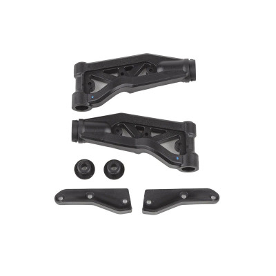 RC8B4 přední vrchní ramena, střední tvrdost, 2 ks.