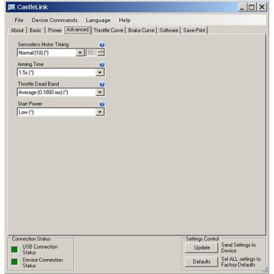 Castle motor 1515 2200ot/V V2 sensored, reg. Sidewinder 8