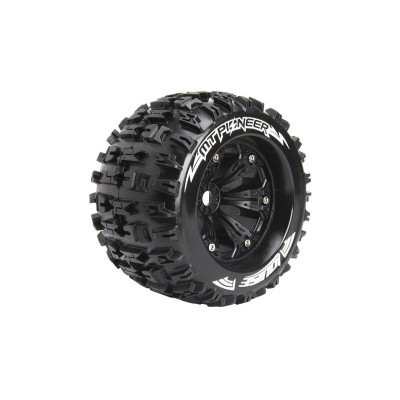 MT-PIONEER SPORT 1/8 1/2 offset 17mm hex Black Rims
