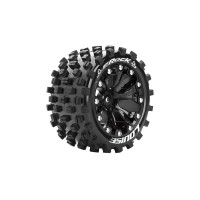 Komplett kerekek 1/10-es truggy-hoz. Minden felületen használható gumiabroncsok. Felnik Traxxas Stampede és Rustler modellekhez.