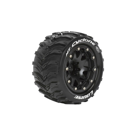 MT-CYCLONE SOFT 1/10 0 offset 12mm hex Black Bead-Lock Rims