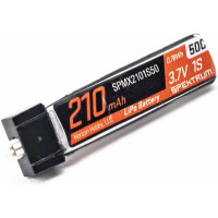 LiPol akkumulátor Spektrum 1S 3.7V, 210mAh 50C kapacitással és JST PH1.25 csatlakozóval.