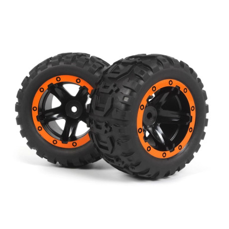 Nalepené gumy 1/16 MT Oranžové 2ks