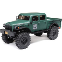 1:24 méretarányú RC modell az Axial SCX24 távirányítós autóról, hihetetlenül részletes 1940-es Dodge Power Wagon karosszériával és LED világítással. Minden szükséges tartozék benne van. 2,4 GHz-es RC készlet, Dynamite® 88T motor, Dynamite 350mAh 7,4V LiPol akkumulátor USB töltővel. Akár 40 perc vezetési idő.