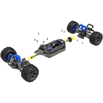 Traxxas Rustler 1:10 2BL 4WD RTR modrý