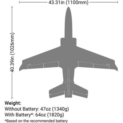 E-flite Viper 1.1m SAFE Select BNF Basic