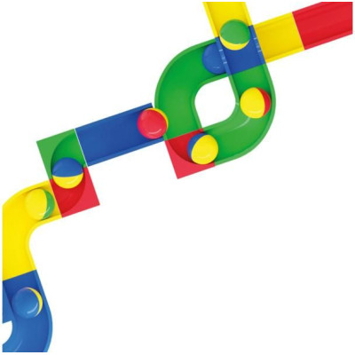 HUBELINO Kuličková dráha - kuličky dvojbarevné 12ks