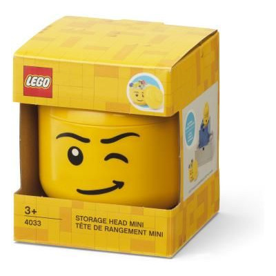 LEGO úložná hlava mini - zelený kostlivec
