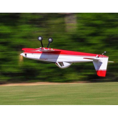 65" Turbo Duster - Červená/Bílá 1,65m