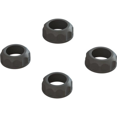 Arrma krytka tlumiče černá (4): 4X4