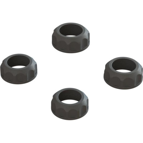 Arrma krytka tlumiče černá (4): 4X4
