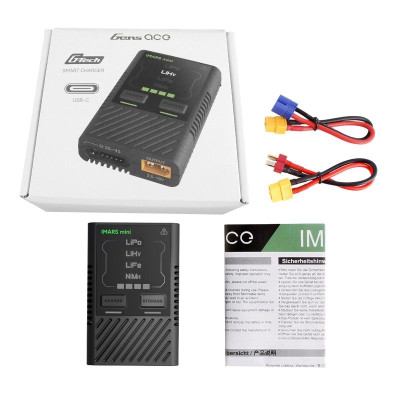 Gens Ace IMARS mini G-Tech USB-C 2-4S 60W RC Battery Charger