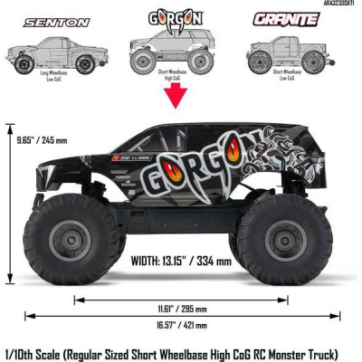 Arrma Gorgon 1:10 Kit Smart RTA