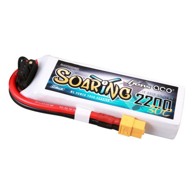 Gens ace G-Tech Soaring 2200mAh 11.1V 30C 3S1P Lipo Battery Pack with XT60 Plug