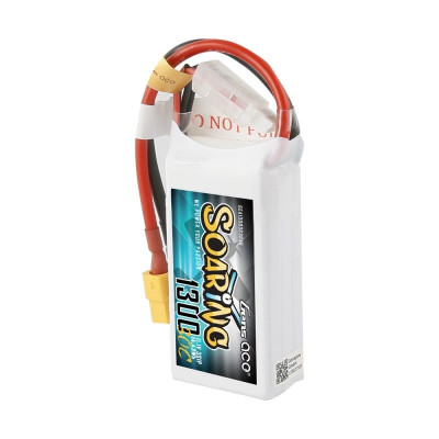 Gens ace Soaring 1300mAh 11.1V 30C 3S1P Lipo Battery Pack with XT60 Plug