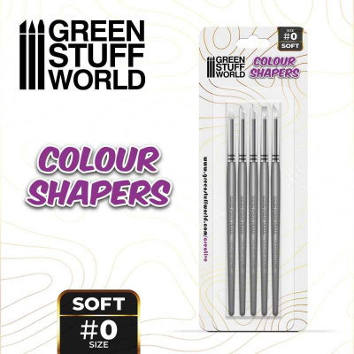 Colour Shapers Brushes SIZE 0 - WHITE SOFT / Štetce na tvarovanie veľkosť 0 mäkké