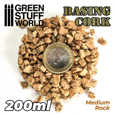 Basing Cork Grit - THICK - 200ml / Korková drť hrubá zrnitosť 200ml