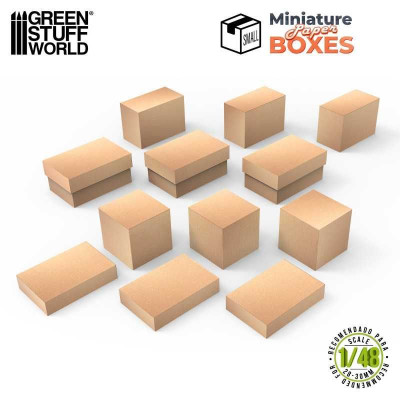 Miniature Boxes - Small / Škatuľky nepotlačené malé 12ks