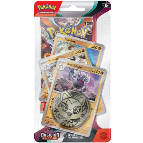 Pokémon: Annihilape Premium Checklane Blister - Obsidian Flames
