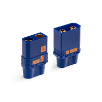 Kétpólusú, aranyozott érintkezőkkel ellátott Anti-Spark tápcsatlakozó 130A (180A csúcs) állandó áramterhelhetőséggel. 3,3-8,4 mm2 keresztmetszetű (8-12AWG) kábelekhez. 0,51 mOhm átmenő ellenállás, max. 500 V. Égésgátló műanyagból készült. Csomagban 1 pár.