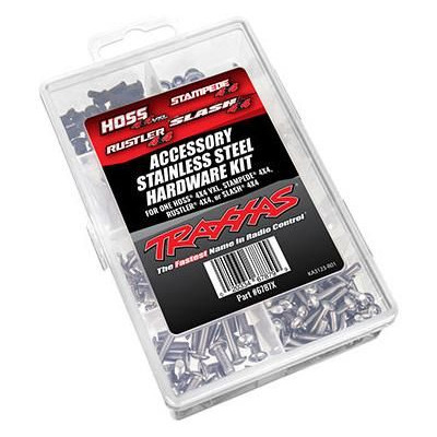 Traxxas sada šroubů nerez (pro Hoss 4X4 VXL/Slash 4X4/Stampede 4X4/Rustler 4X4)