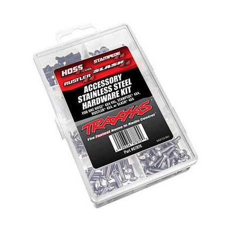 Traxxas sada šroubů nerez (pro Hoss 4X4 VXL/Slash 4X4/Stampede 4X4/Rustler 4X4)