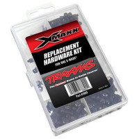 Traxxas csavarkészlet az X-Maxx RC modellautóhoz. Cserélje ki a modelljén lévő csavarokat újakra ezzel a fekete imbuszcsavarokból álló cserekészlettel. A csavarkészletet egy praktikus dobozba csomagolták, amely rekeszekkel és címkével van ellátva a könnyű azonosítás érdekében. 