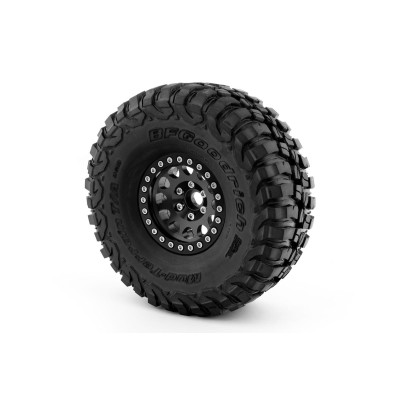 1.9'' Hliníkové beadlock disky pro 1/10 crawler/expedice černé - 2 ks