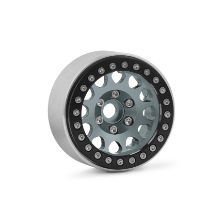 1.9'' Hliníkové beadlock disky pro 1/10 crawler/expedice stříbrné - 2 ks