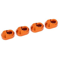 Tuning alkatrész a Traxxas XRT 8S 1:6 4WD, Maxx 1:8 4WD, X-Maxx 8S 1:5 4WD RC modellekhez: 6061-T6 alumínium, narancssárga eloxált csapszegtartó (4 db).