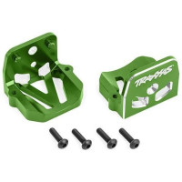 Tuning alkatrész Traxxas X-Maxx, XRT RC autó modellekhez: motorágy alumínium 6061-T6, zöld eloxált (elöl és hátul).