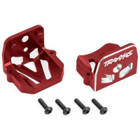 Tuning alkatrész Traxxas X-Maxx, XRT RC autó modellekhez: 6061-T6-os alumínium motorágy, pirosan eloxált (elöl és hátul).
