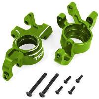 Tuning alkatrész Traxxas X-Maxx és XRT RC modellautókhoz: 6061-T6 alumínium elülső test, zöld eloxálva (bal és jobb oldali).