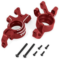 Tuning alkatrész Traxxas X-Maxx és XRT RC modellautókhoz: 6061-T6 alumínium elülső test, piros eloxált (bal és jobb oldali).